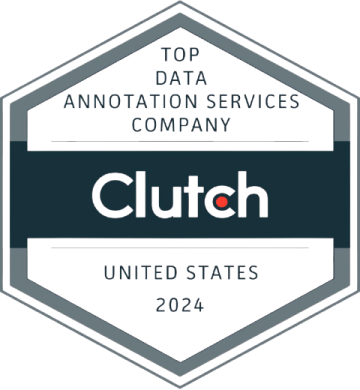 Clutch award - Top Data Annotation Services Company United States 2024