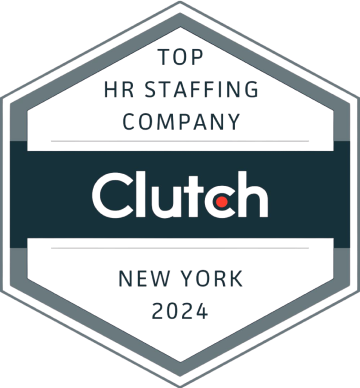 Clutch award - Top HR Staffing Company New York 2024