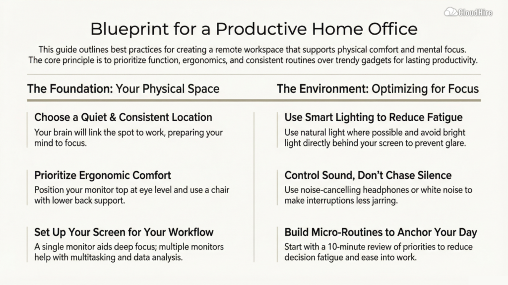 remote working setup